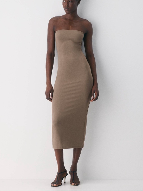 Aritzia Dresses & Skirts - Aritzia Original Contour Enrapture Maxi Tube Dress In Folio Brown Size XS
